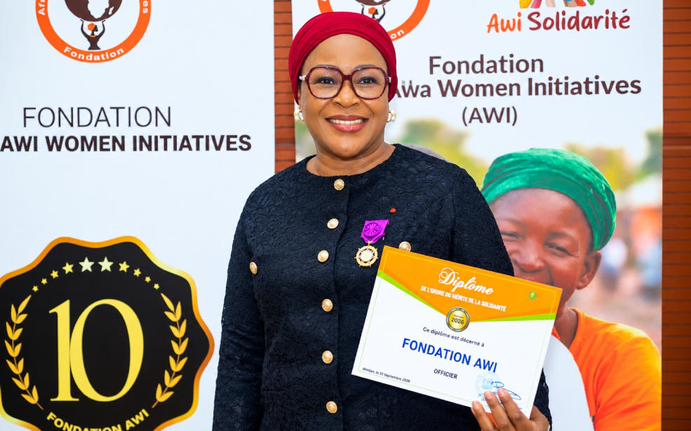 Côte d’Ivoire solidaire : Après sa distinction, Mariam Fadiga Fofana veut changer d’échelle avec la Fondation AWI