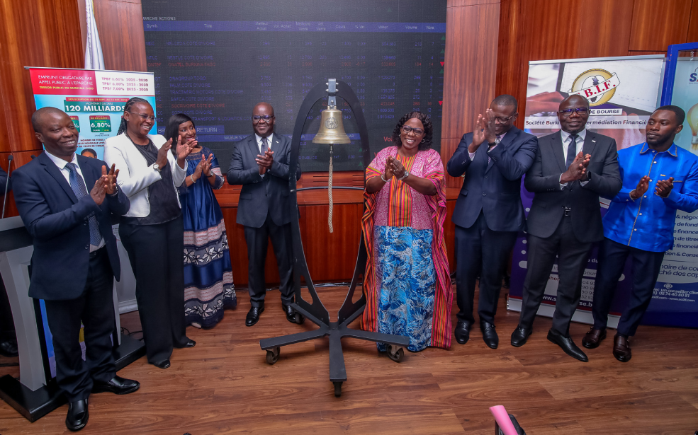 BRVM : Le Burkina Faso dépasse son objectif et lève 131 milliards FCFA