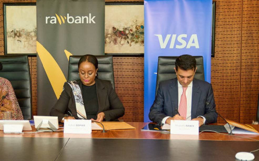 RDC/Digitalisation des paiements : Rawbank renouvelle pour 5 ans son partenariat stratégique avec Visa