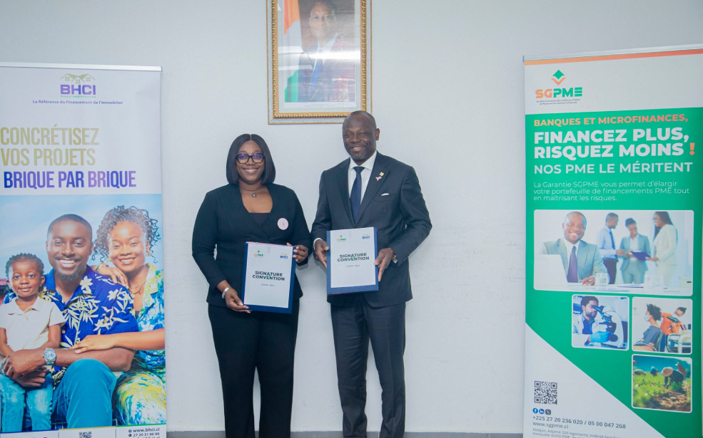 Côte d’Ivoire : La BHCI et la SGPME prévoient 25,7 millions de dollars de crédits garantis pour les PME