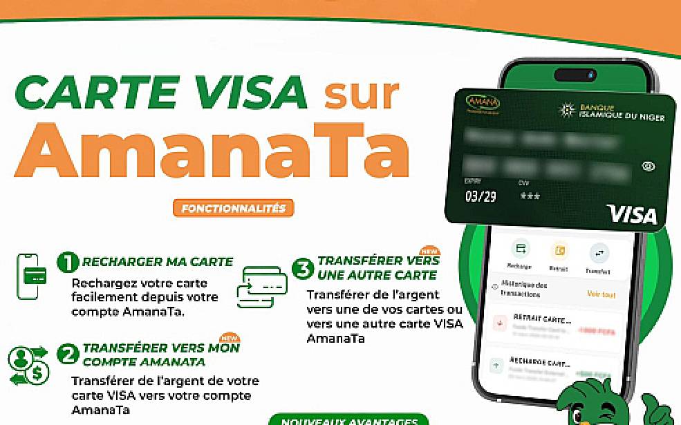 Digitalisation des paiements : Amana et Visa lancent la toute première carte virtuelle du Niger