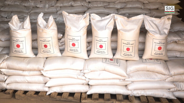 Aide alimentaire : le Japon octroie 4 125 tonnes de riz au Burkina Faso