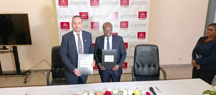 Présentation de paraphes CCI-Côte d’Ivoire x Royal Air Maroc : un pont aérien stratégique pour l’internationalisation des PME ivoiriennes